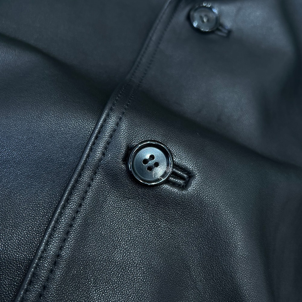 Pra*a UNISEX Genuine Leather COAT(size:46|48|50|52|54)